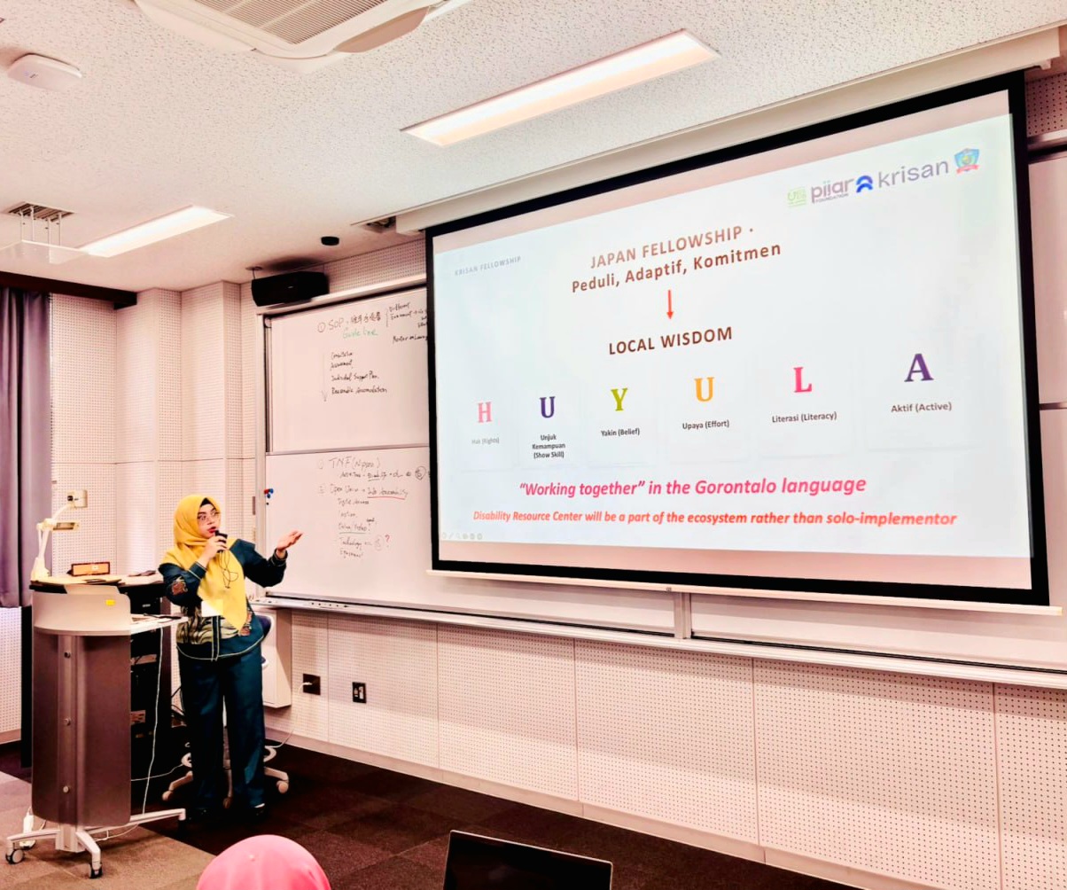 Presentasi di Kyoto University, UBMG Perkuat Komitmen Wujudkan Kampus Inklusif