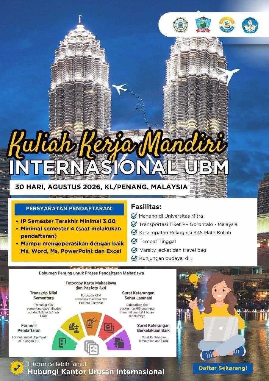 43 Mahasiswa UBMG Lolos Seleksi Administrasi KKM Internasional 2026, Perkuat Internasionalisasi Kampus