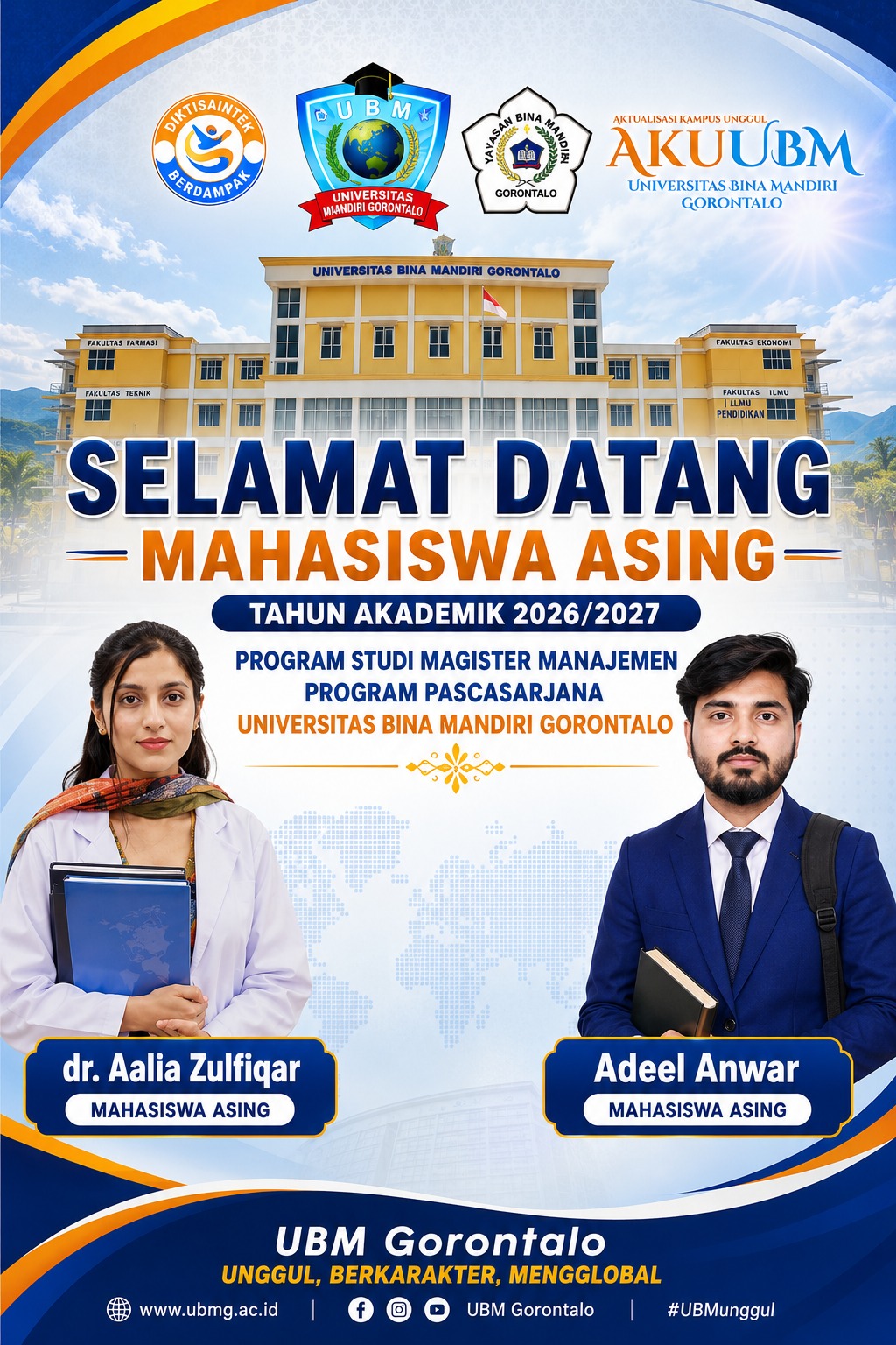 Perkuat Internasionalisasi Kampus, UBMG Sambut Mahasiswa Asal Pakistan di Program Studi Magister Manajemen