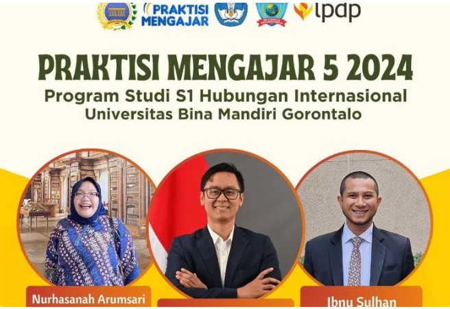 Diplomat Kemlu RI Mengajar di Prodi HI UBM Gorontalo, Lolos Program Praktisi Mengajar 5 Tahun  2024