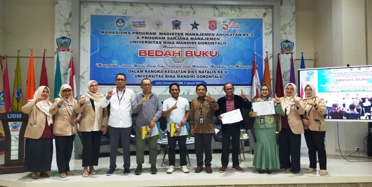 6 Buku Tulisan Ketua YBMG Dibedah Pakar, 3 Profesor dan Rektor UBM Gorontalo