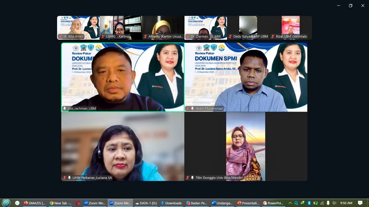 BPMA UBM Gorontalo Gelar Asistensi Penyempurnaan Standar SPMI, Tingkatkan Mutu Akademik Unggul