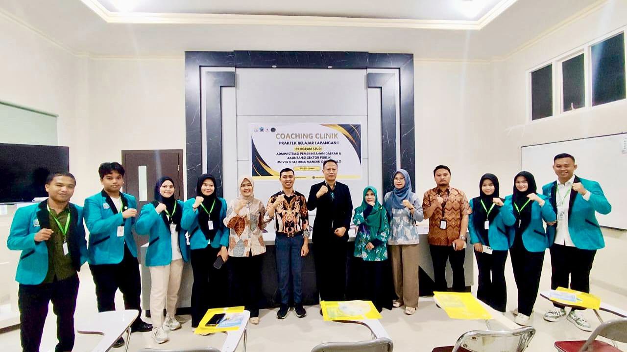 Pahami Budaya Organisasi, Tata Kelola dan Pelayanan Prima untuk Masyarakat, melalui Coaching Clinic Mahasiswa FPSP UBM Gorontalo