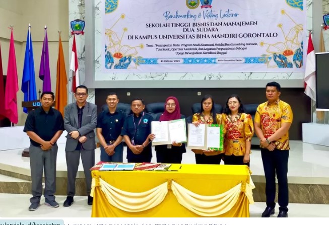 UBM Gorontalo dan STBM Dua Sudara Bitung Tandatangani MoA Perkuat Kolaborasi Perguruan Tinggi Unggul
