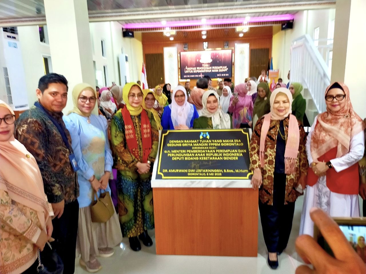 Deputi Kementerian PPPA RI Apresiasi Kampus UBMG dalam Penguatan Pemberdayaan Perempuan, Pada Peresmian Griya Mandiri FPPBMG