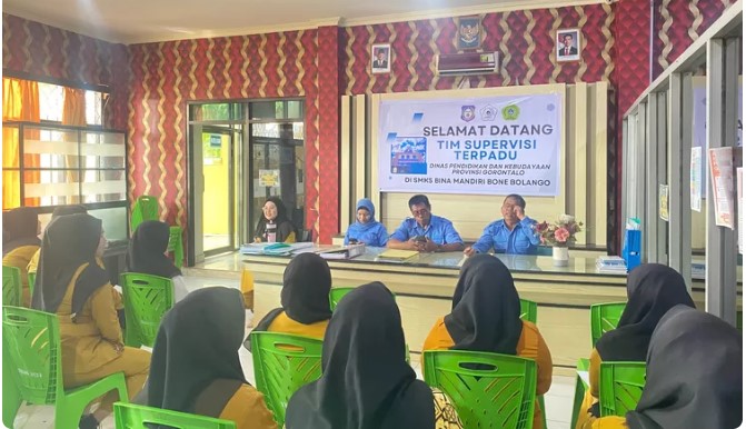 Hasil Supervisi, SMKS Bina Mandiri Bone Bolango Tuai Pujian Dinas Pendidikan