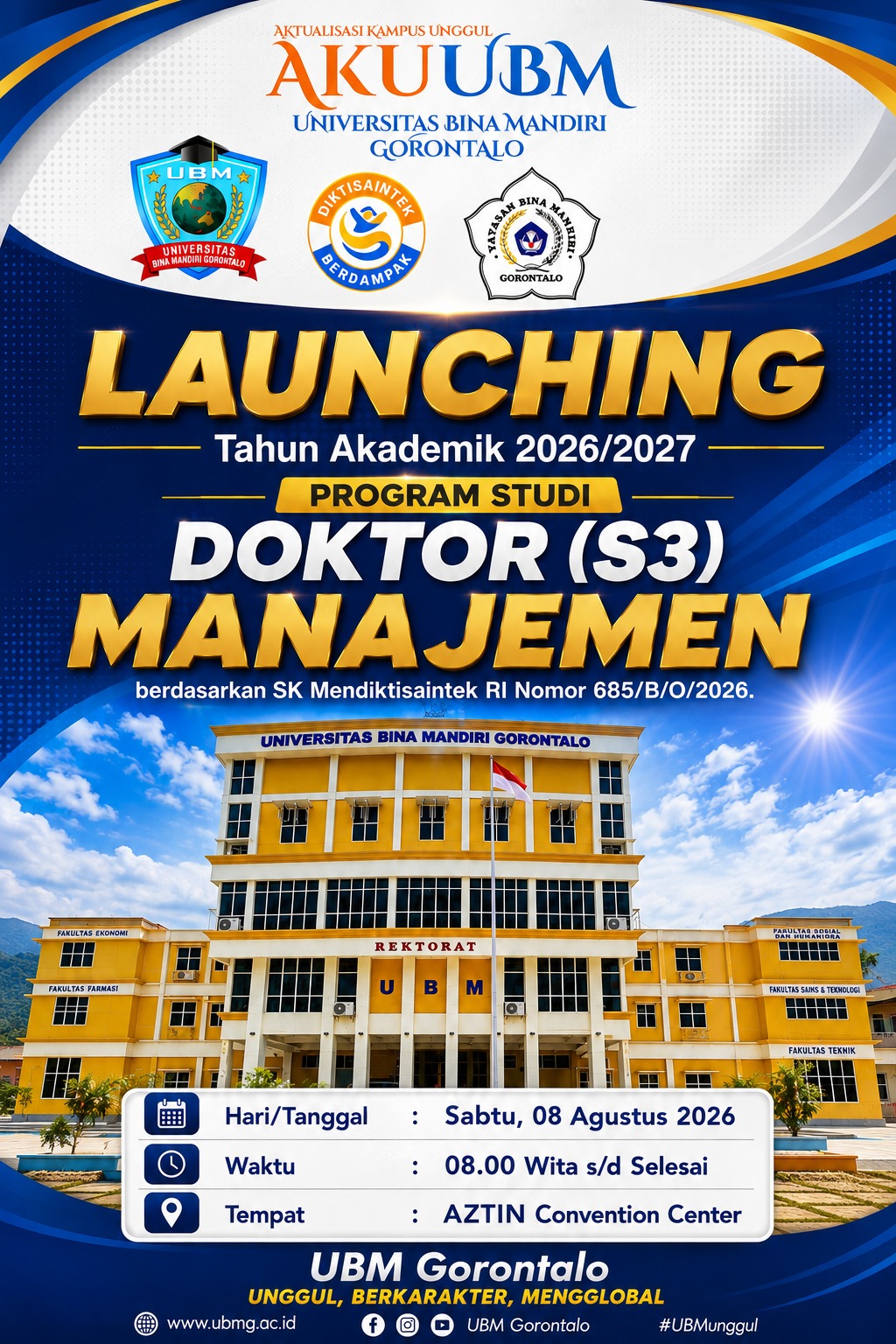 Jelang Launching Program Studi Doktor (S3) Manajemen, UBMG Ajak Masyarakat Menjadi Bagian dari Sejarah Baru Pendidikan Tinggi