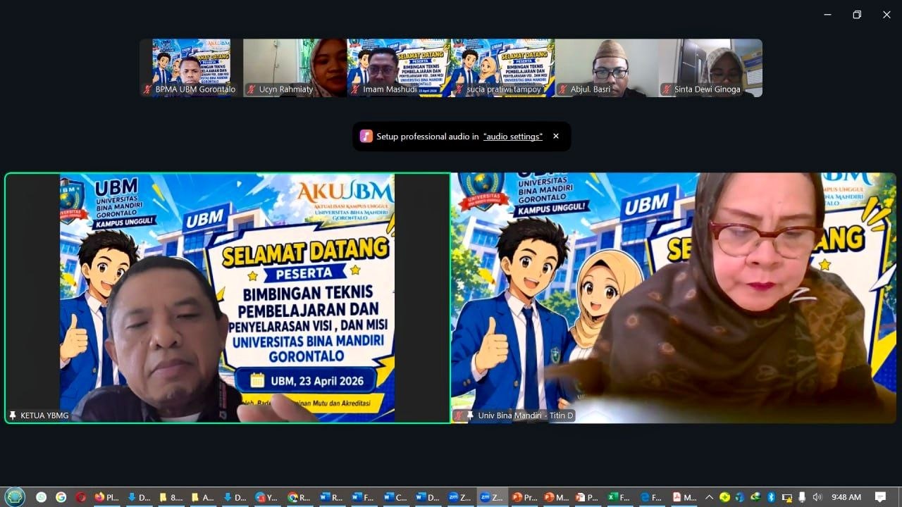 UBMG Gelar Bimtek Monev Pembelajaran dan Penyelarasan VMTS, Perkuat Budaya Mutu Wujudkan AKU UBM