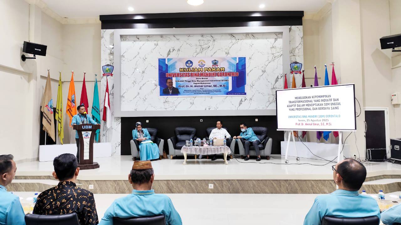 UBM Gorontalo Gelar Kuliah Pakar, Hadirkan Narasumber Prof. Dr. Akmal Umar, M.Si, Kagum dengan Program Internasionalisasi