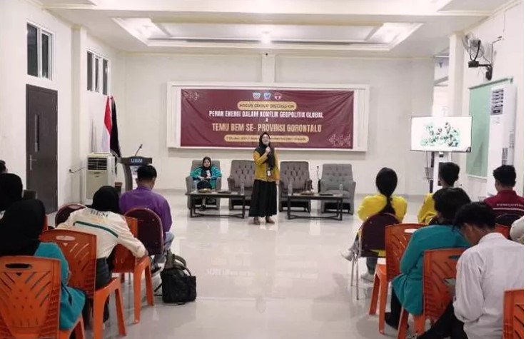 BEM UBM Gorontalo Gelar FGD Bertajuk Peran Energi dalam Konflik Geopolitik Global