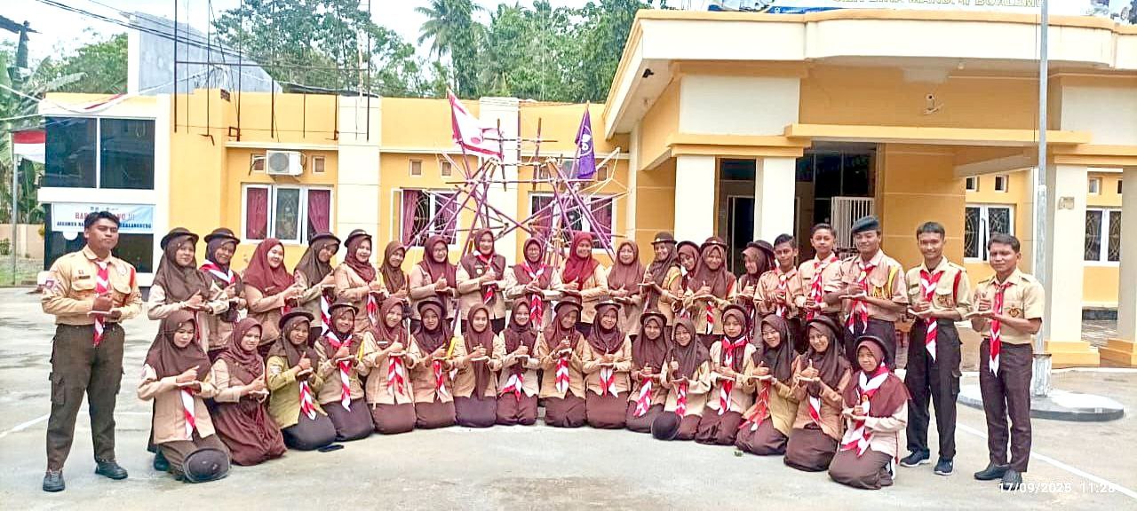 Siswa SMK Bina Mandiri Boalemo Ikuti Penerimaan Tamu Ambalan, Asah Karakter dan Jiwa Kepemimpinan